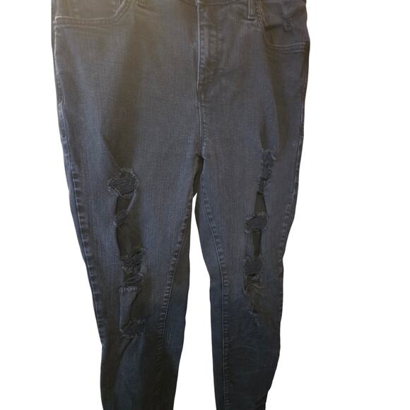 Torrid Sky High Skinny Jeans 14 Womens Plus Size Black Stretch High Rise - Picture 2 of 6